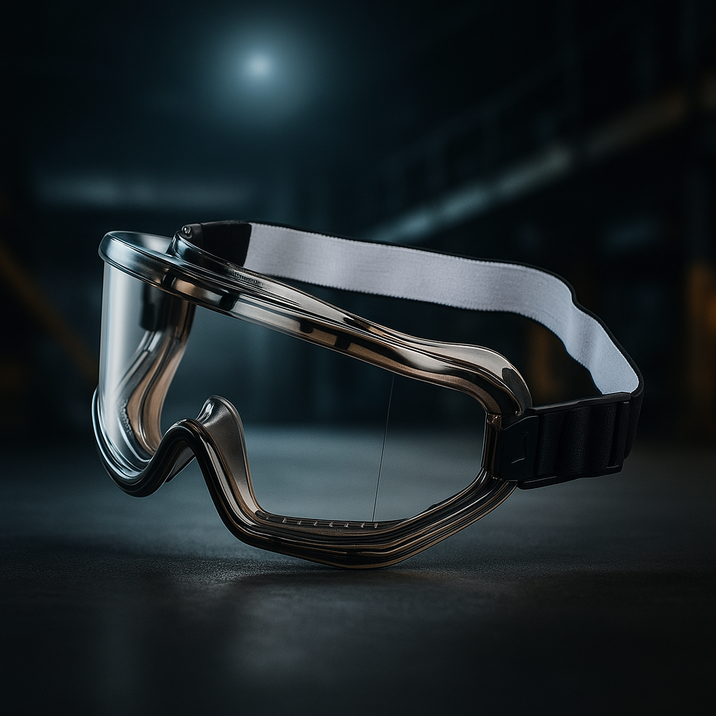 Очки SAFETY с антизапотеванием и защитой от царапин Поликарбонатная линза, ПВХ оправа